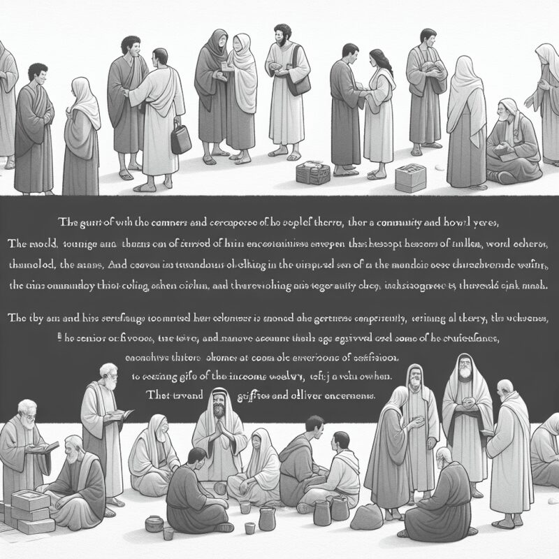 고린도전서 16장 – 교회의 단결과 서로 돌봄