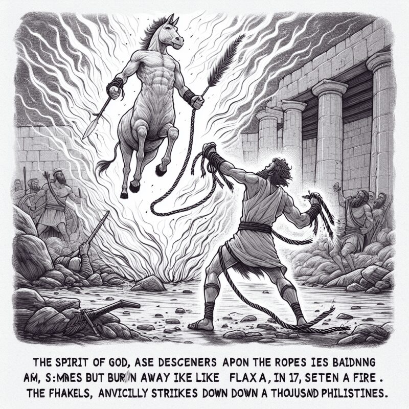 사사기 15장 14절~17절 설교 – 여호와의 힘으로 이루어진 기이한 승리