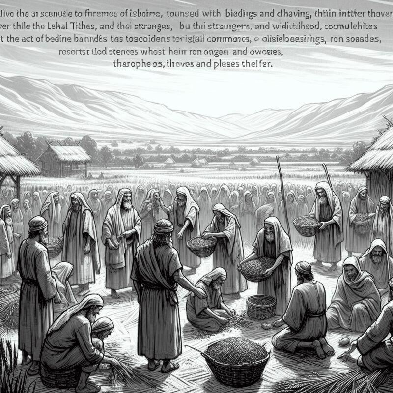 신명기 26장 12절~15절 설교 – 나눔을 통한 축복의 경험