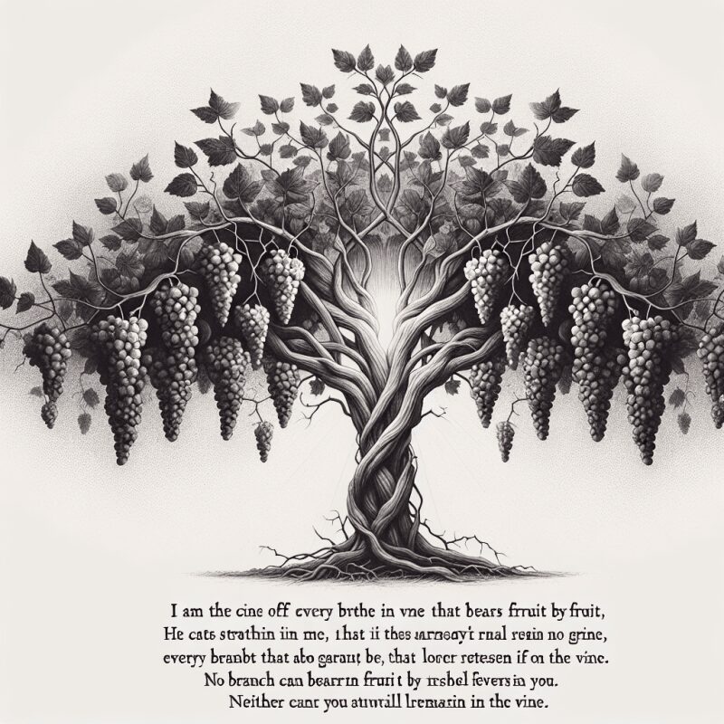 요한복음 15장 – 나는 포도나무, 너희는 가지