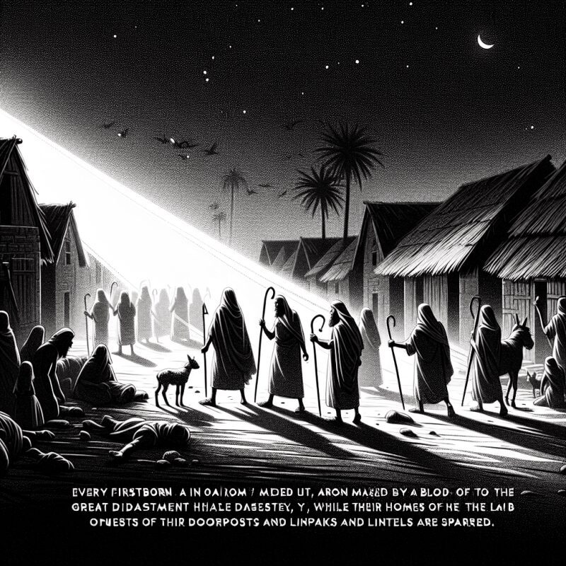 출애굽기 12장 29절~36절 설교 – 구원의 서광이 비치는 어둠의 밤