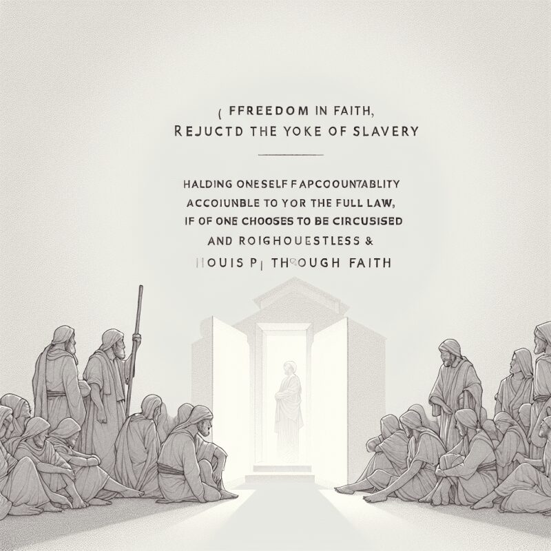 갈라디아서 5장 1절~6절 설교 – 굳건히 서는 자유와 믿음의 삶